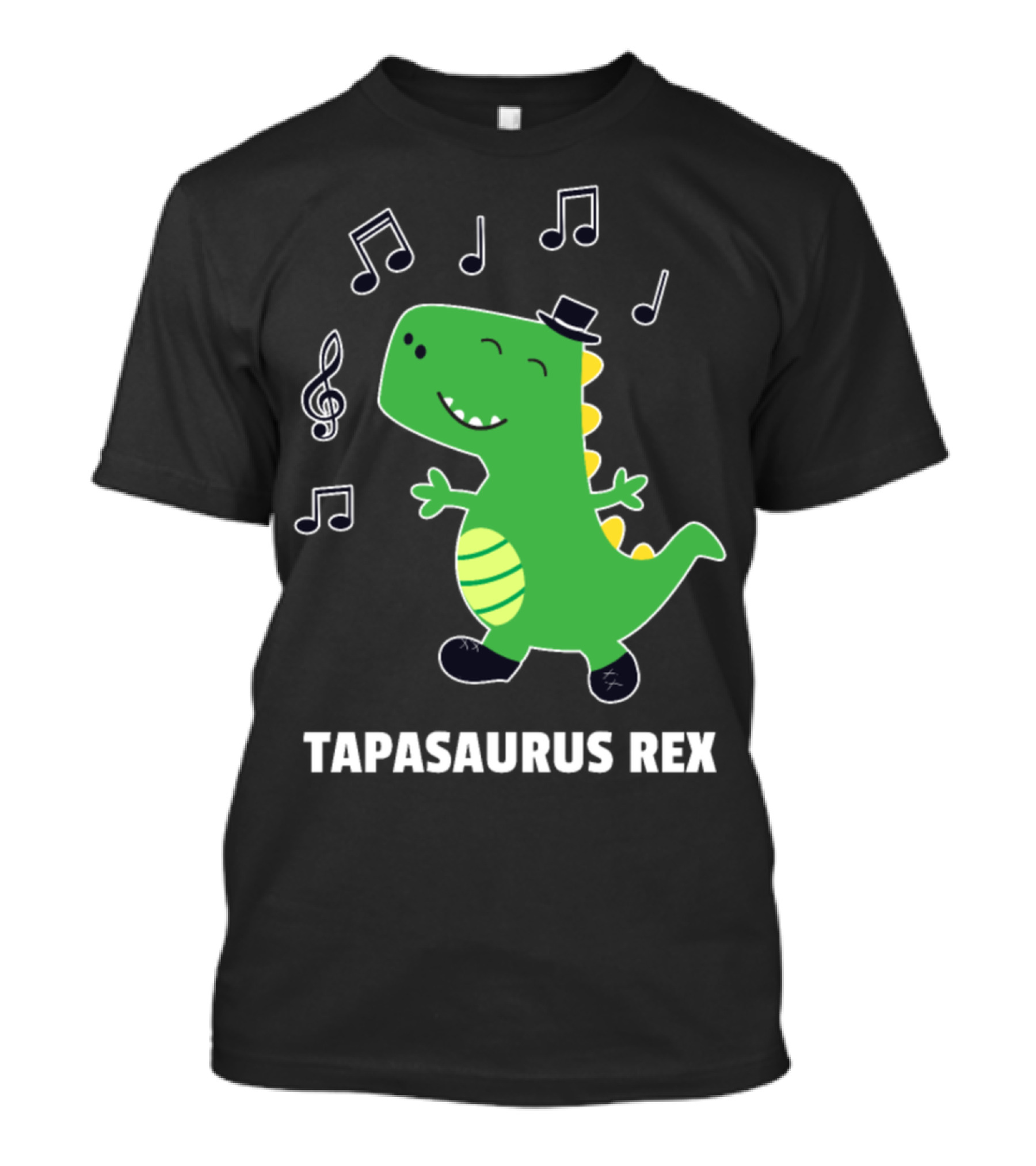 Tapasaurus Rex Dinosaur Recital Tap Dance Notes T-Shirt