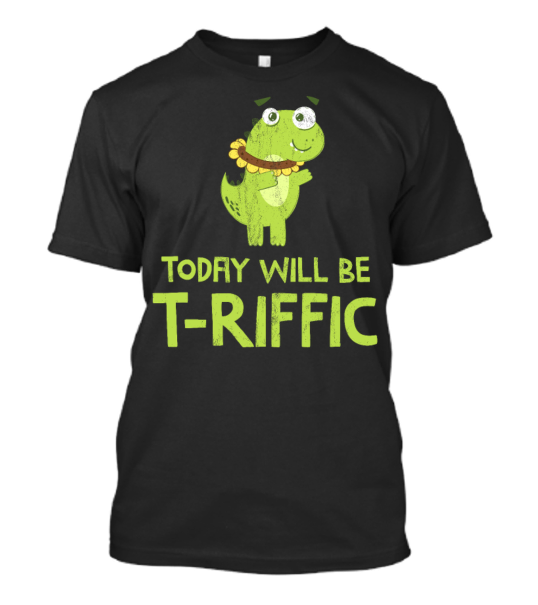 Today Will Be TRiffic Dino Sunflower Rex T-Rex Dinosaur Sunflower Necklace T-Shirt