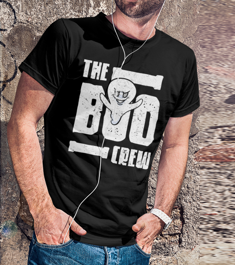 The Boo Crew Ghost With Mischievous Expressions T-Shirt