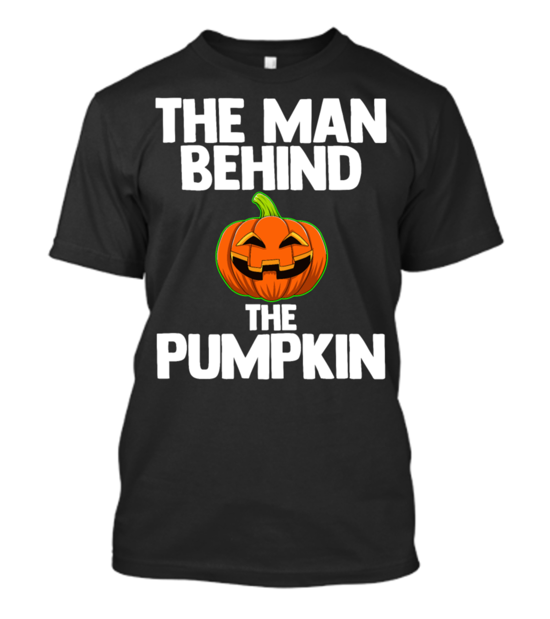 The Man Behind The Pumpkin Halloween Horror Funny Jack-O'-Lantern T-Shirt