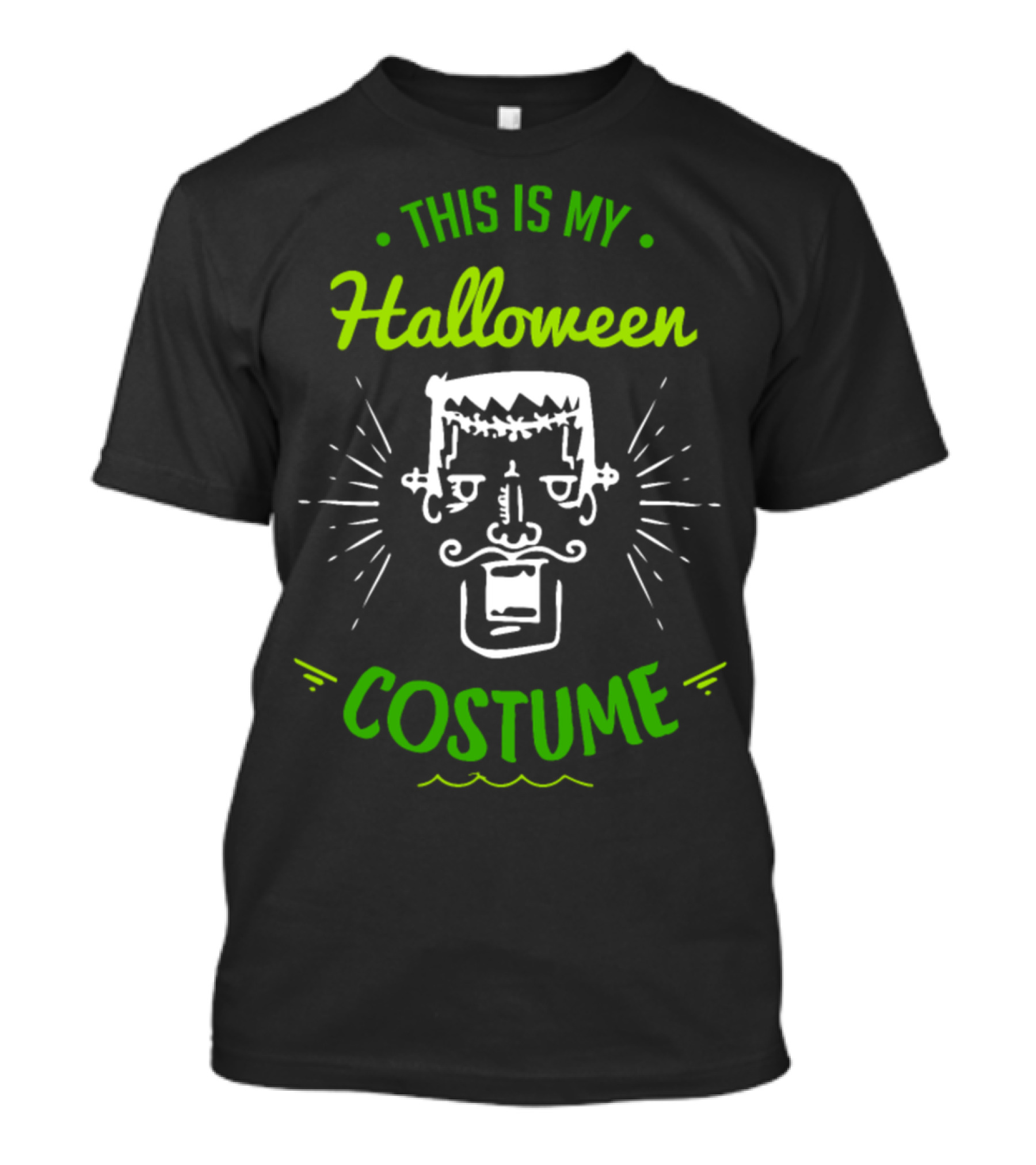 This Is My Halloween Costume Frankenstein Face T-Shirt