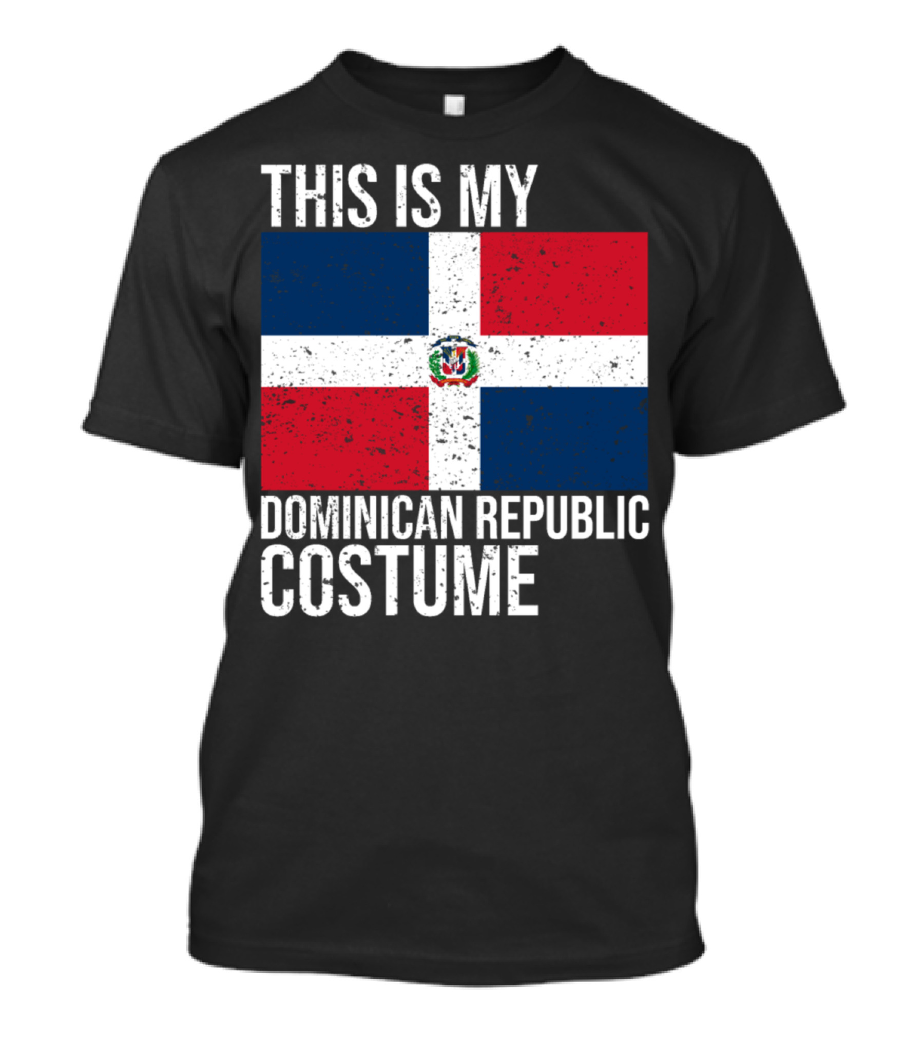 This Is My Dominican Republic Costume Vintage Dominican Republic Flag T-Shirt