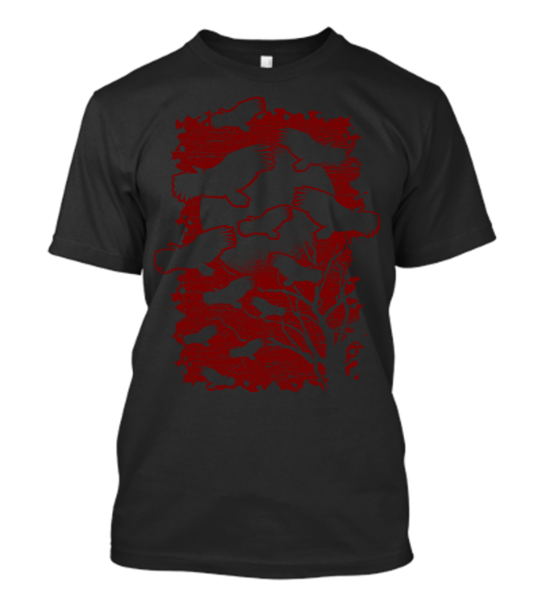 Vulture Silhouettes With Tree T-Shirt
