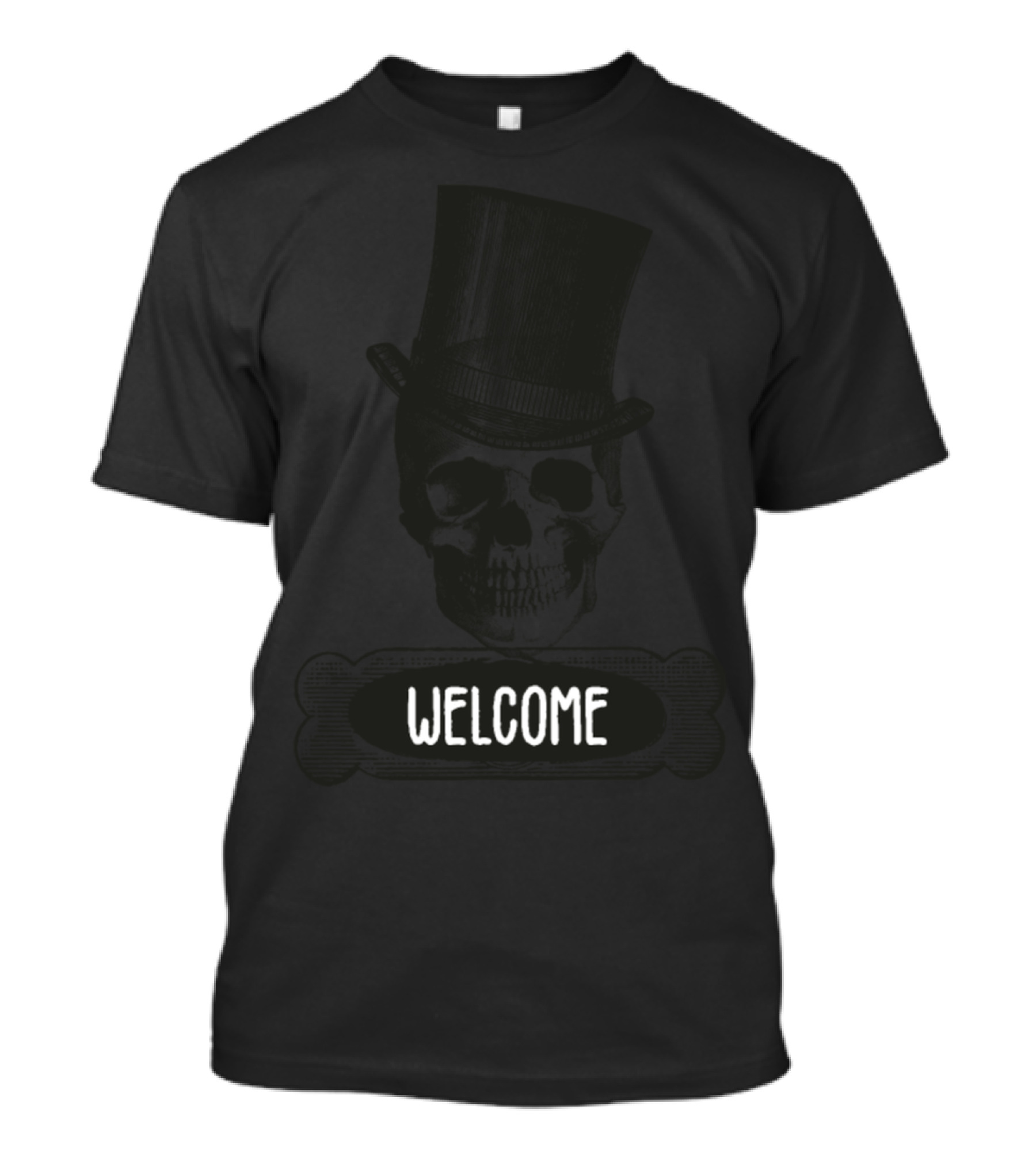 Welcome Skull Big Vintage Hat T-Shirt