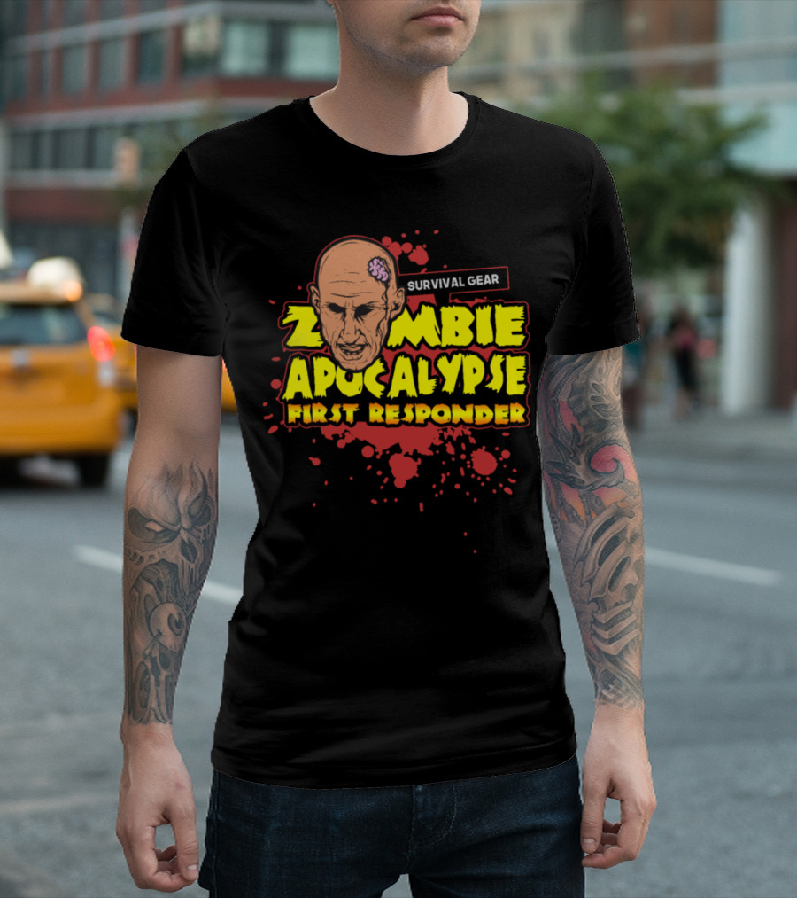Zombie Apocalypse First Responder Survival Gear T-Shirt