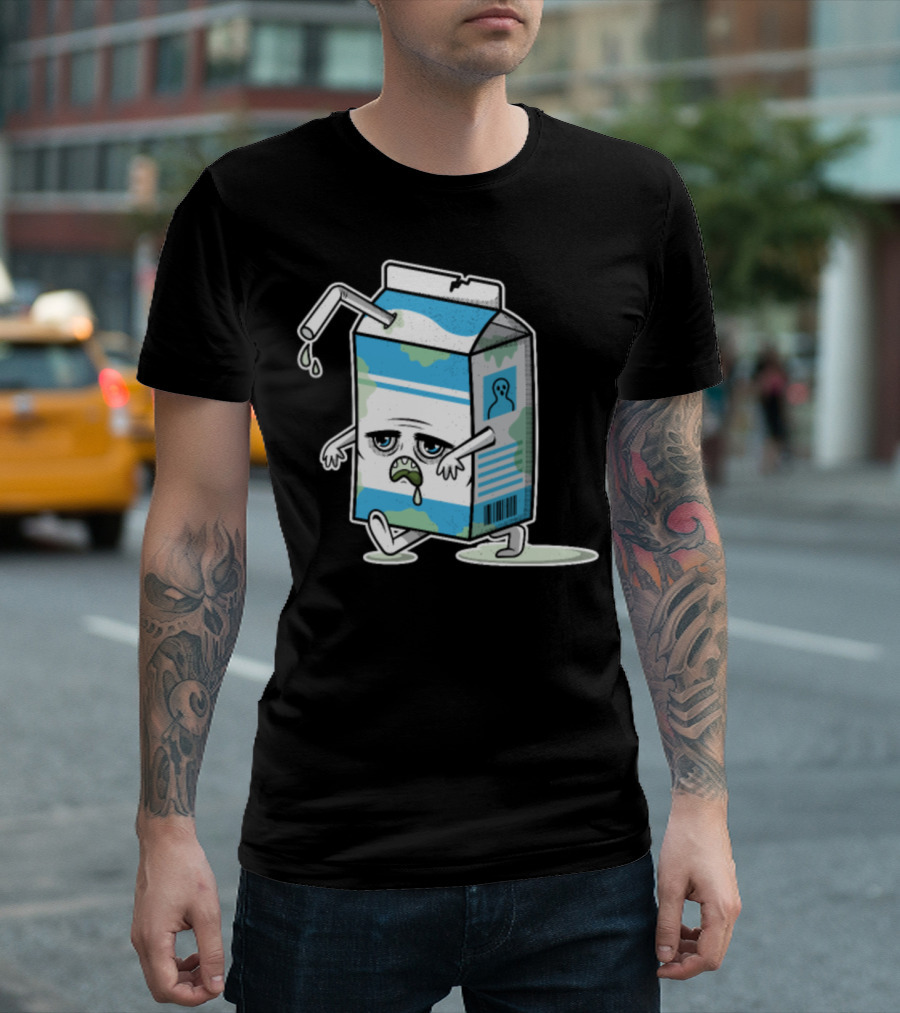 Got Brains Zombie Milk Carton T-Shirt