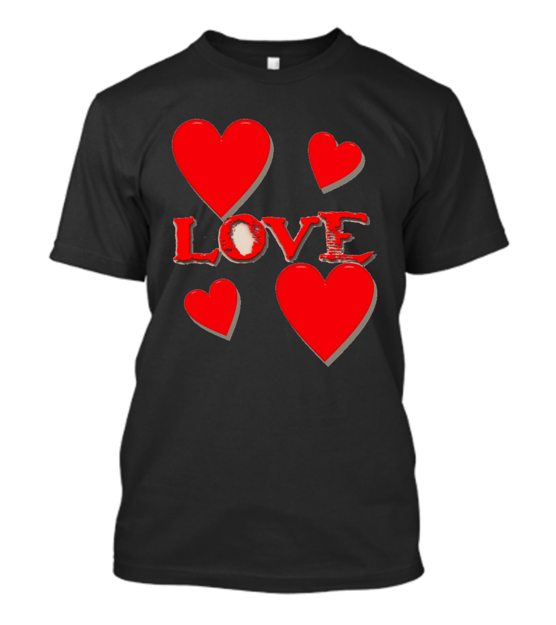 Love Valentine's Collection Hearts T-Shirt