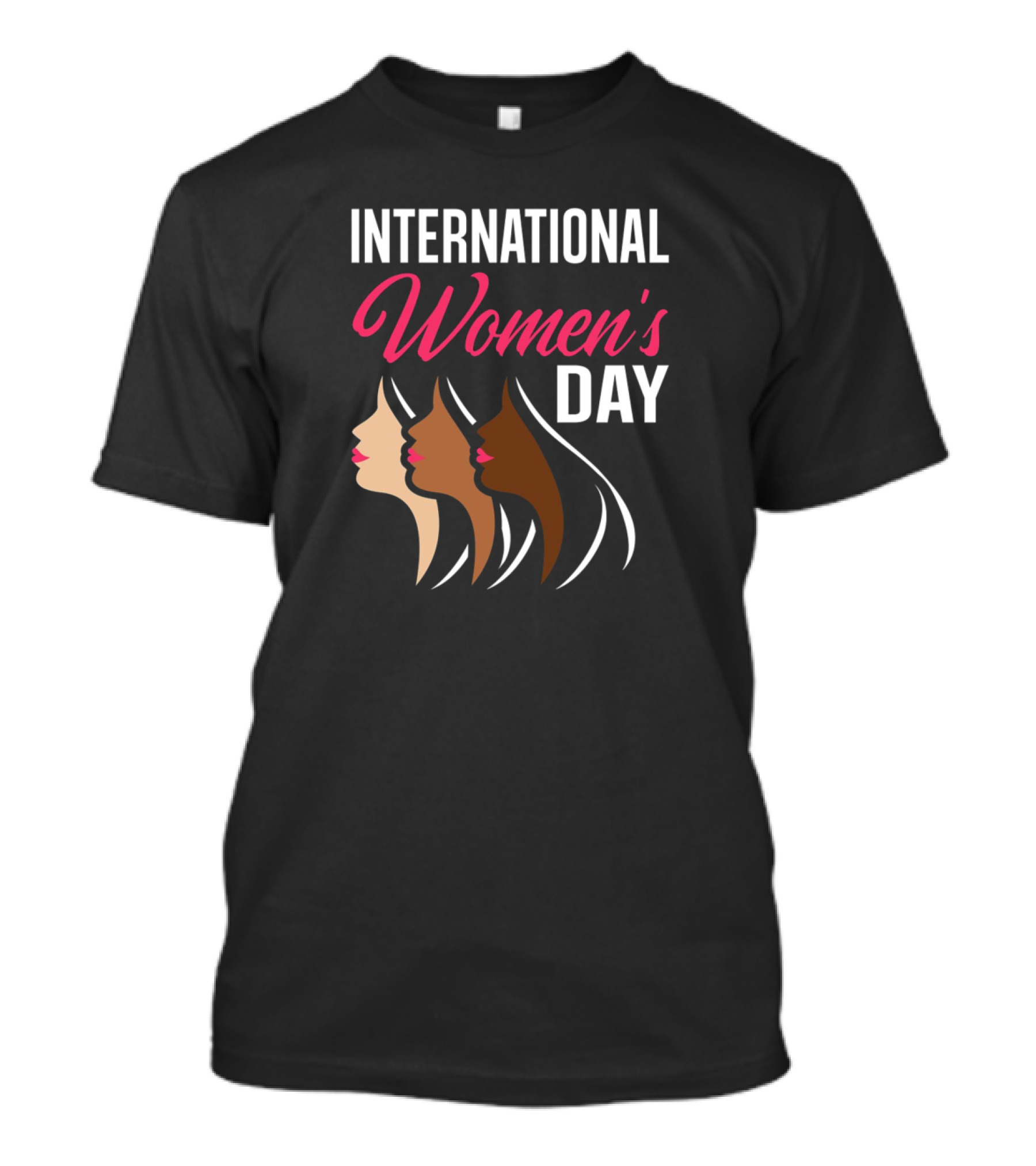 International Women's Day Pink Women's Profiles T-Shirt