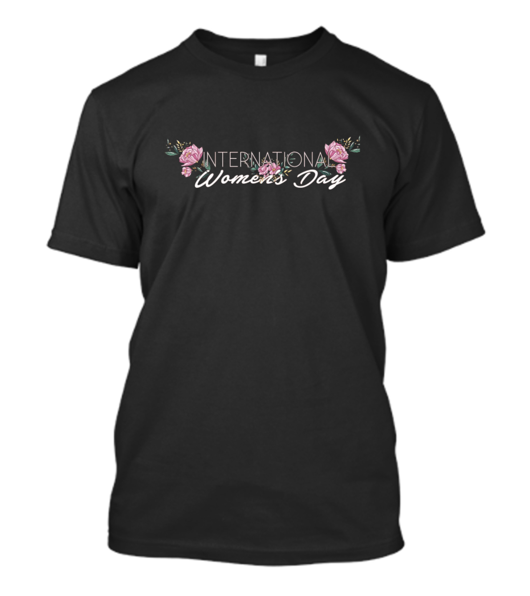 International Women's Day Women's Day Pink Floral T-Shirt