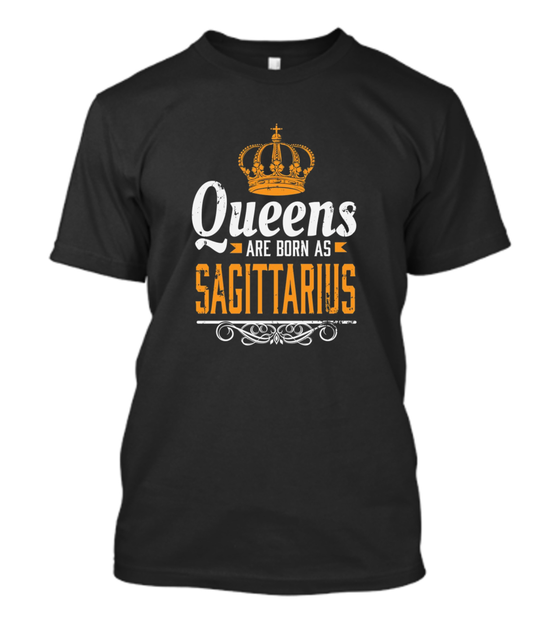 Queens Are Born As Sagittarius T-Shirt