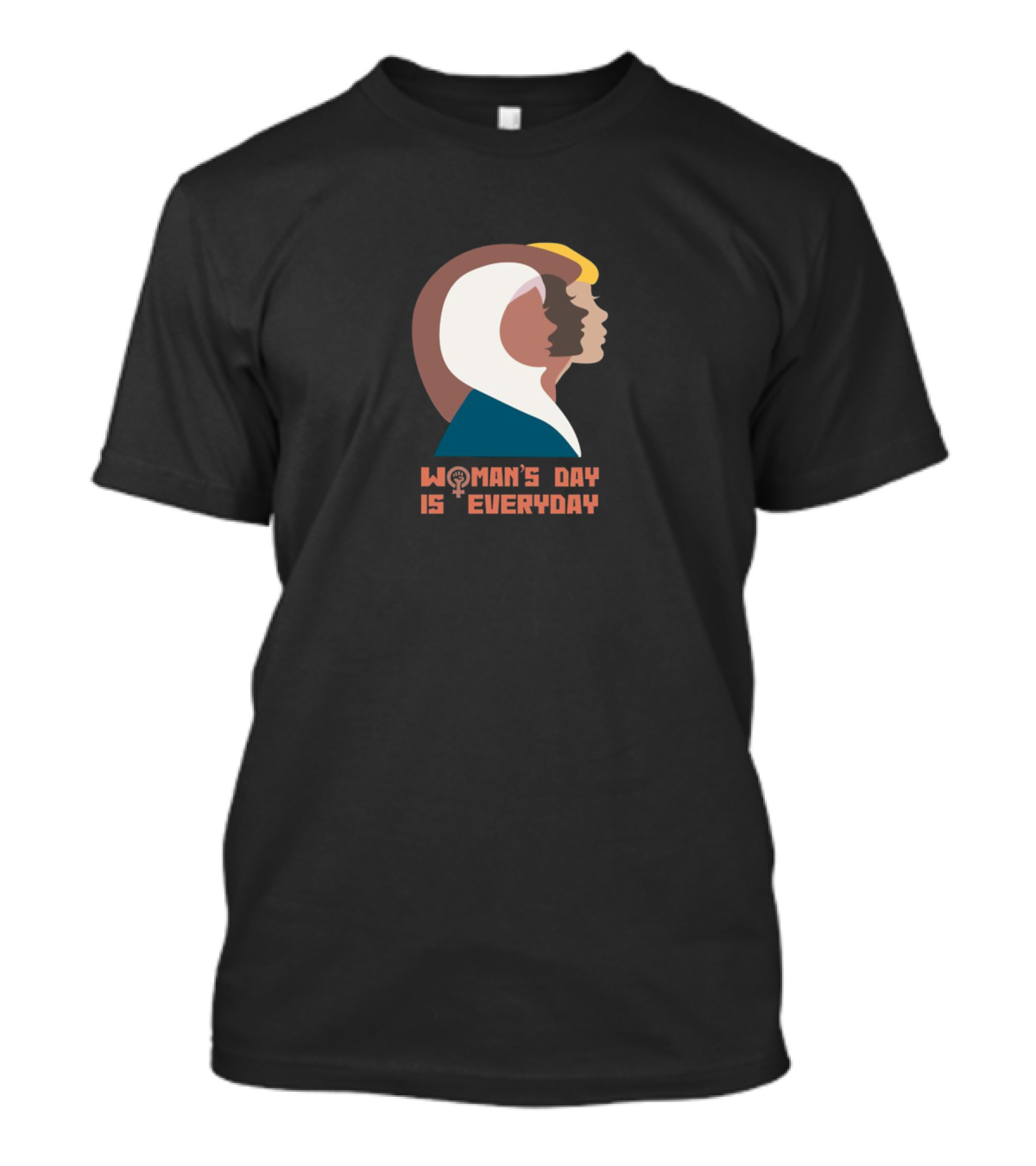 WOMAN'S DAY IS EVERYDAY Feminist Symbol Trio T-Shirt
