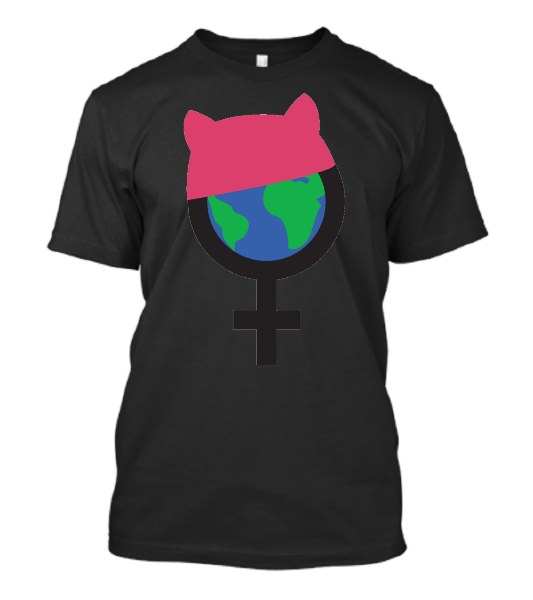 Women's Day Is Every Day Feminist Symbol Earth Pussyhat T-Shirt