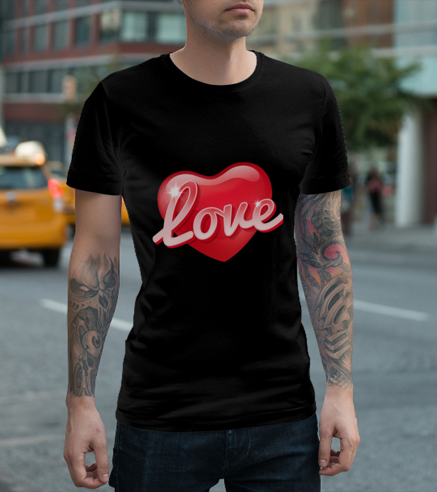 Love Valentine's Day Heart Women's Anniversary T-Shirt