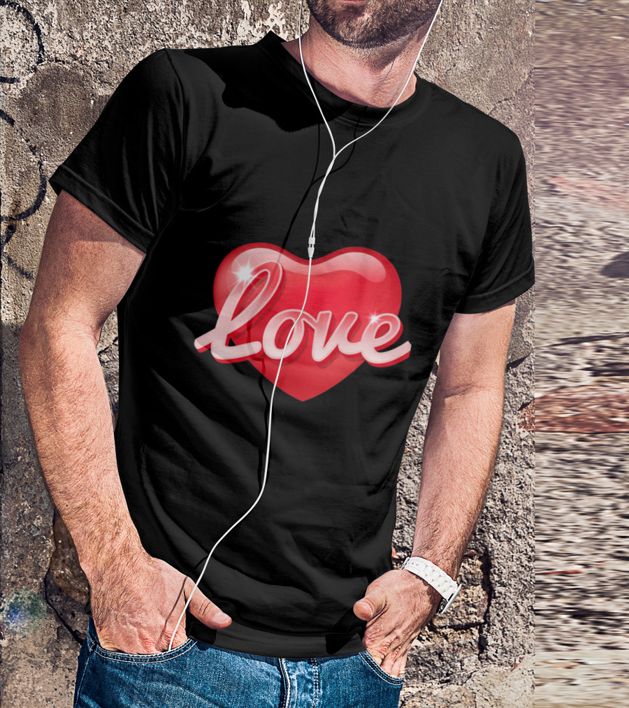 Love Valentine's Day Heart Women's Anniversary T-Shirt