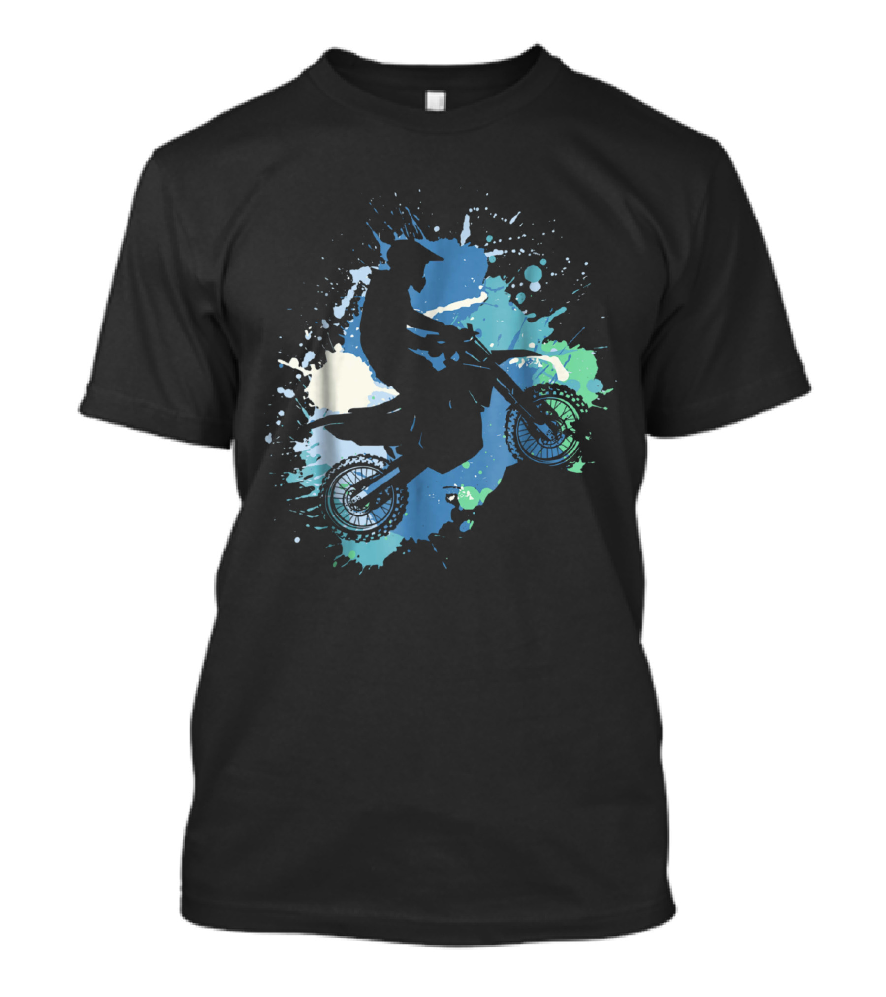 Motocross Dirt Bike Off Road Splash T-Shirt