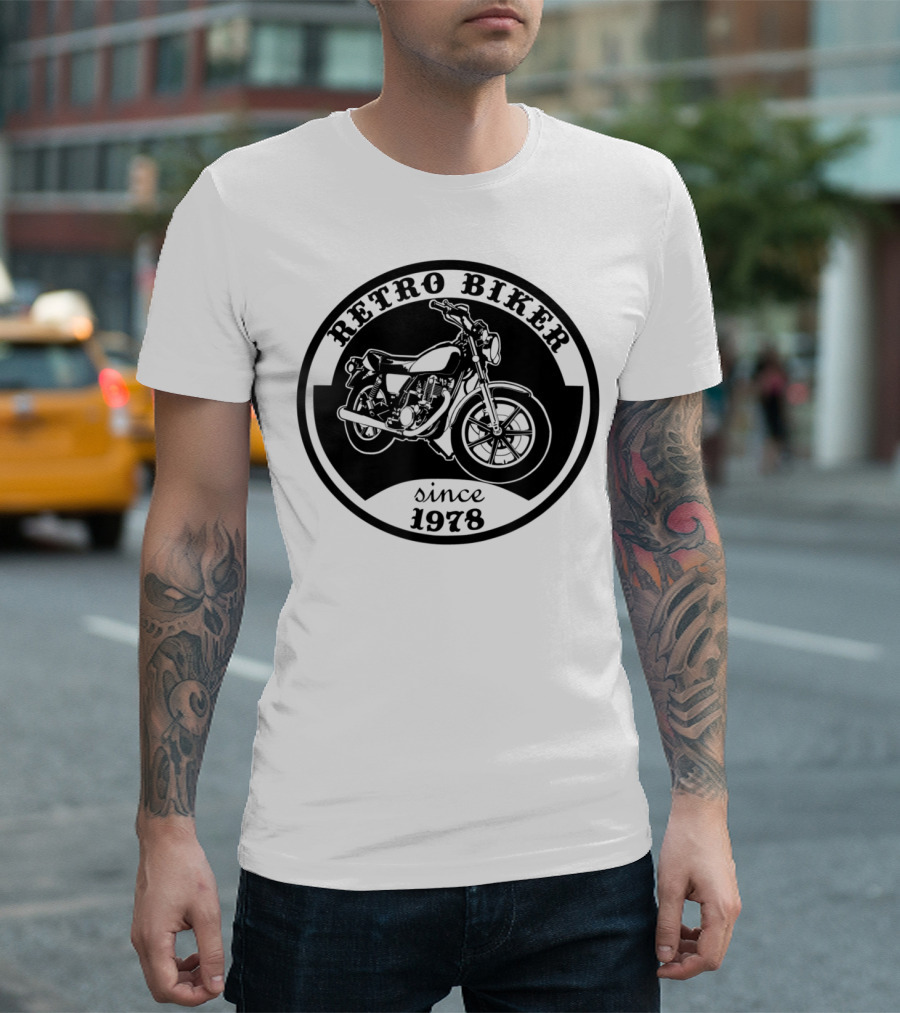 Retro Biker Since 1978 SR500 Motorbike Rider Motorcycle Enduro SR 500 T-Shirt
