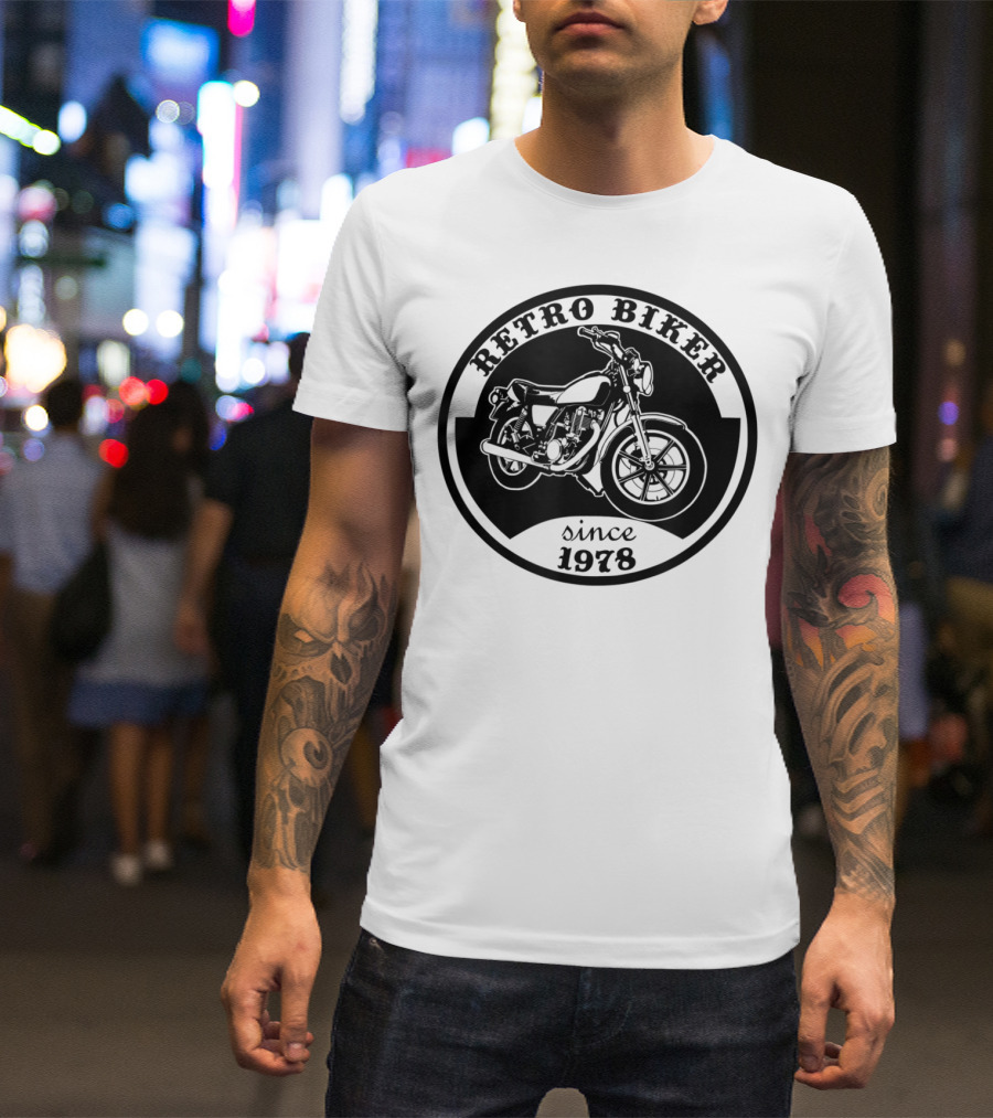 Retro Biker Since 1978 SR500 Motorbike Rider Motorcycle Enduro SR 500 T-Shirt