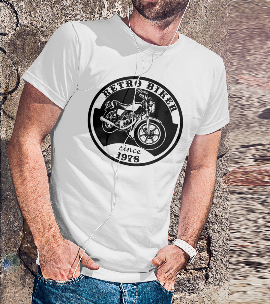 Retro Biker Since 1978 SR500 Motorbike Rider Motorcycle Enduro SR 500 T-Shirt