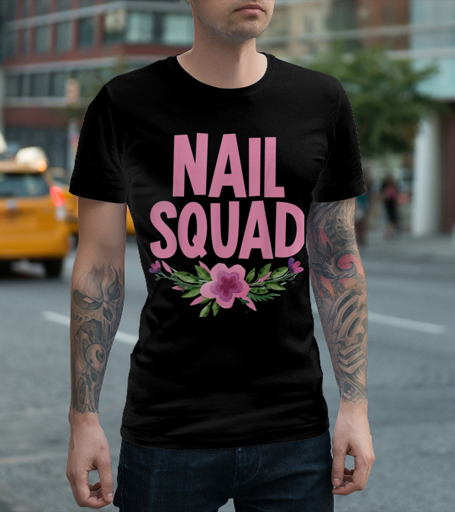 Nail Squad Florals T-Shirt