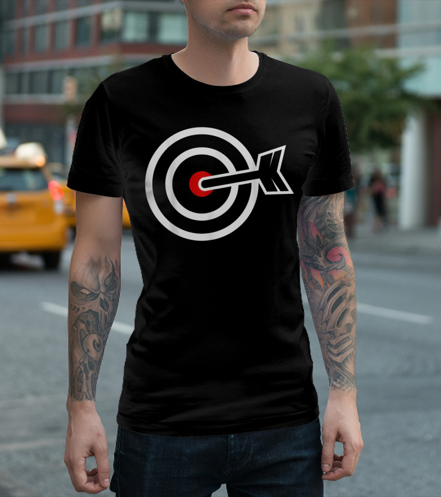 Target Practice Circle Bulls Eye Arrow T-Shirt