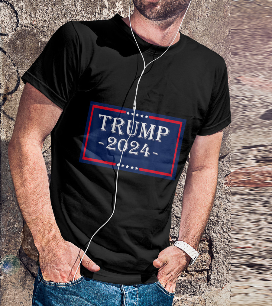 TRUMP 2024 Stars And Stripes Banner T-Shirt