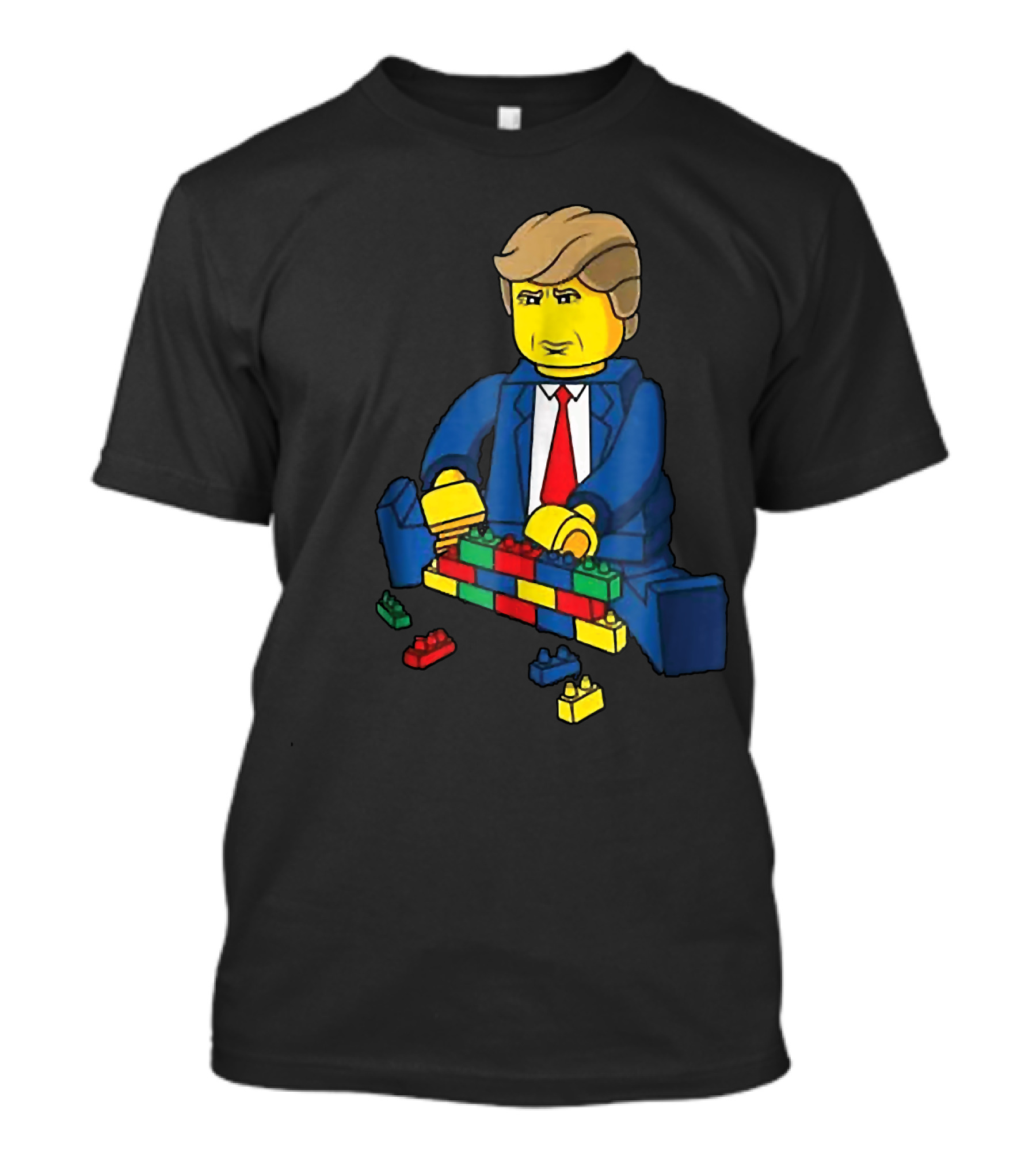 Donald Trump Build A Wall LEGO T-Shirt