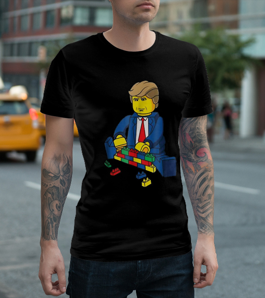 Donald Trump Build A Wall LEGO T-Shirt
