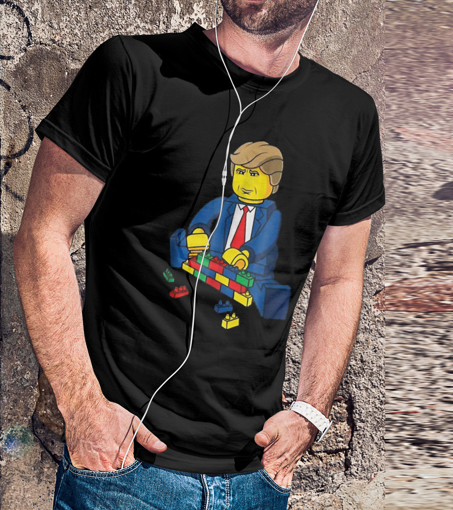 Donald Trump Build A Wall LEGO T-Shirt
