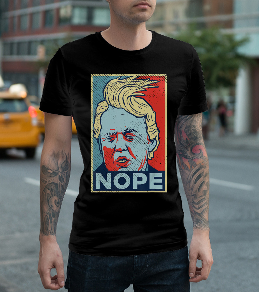 Nope Funny Donald Trump Vintage Clown Pop T-Shirt