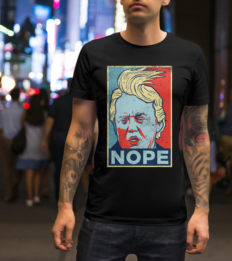 Nope Funny Donald Trump Vintage Clown Pop T-Shirt