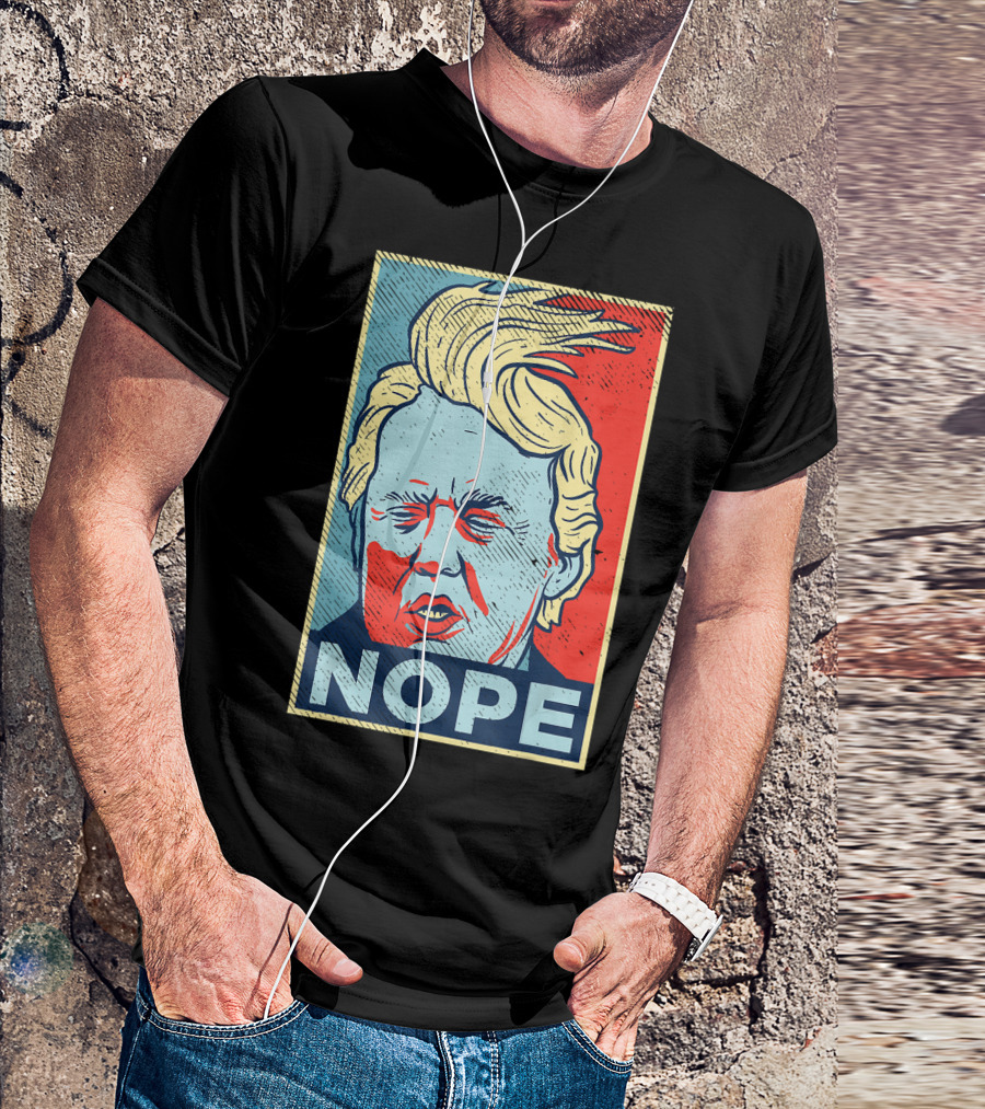 Nope Funny Donald Trump Vintage Clown Pop T-Shirt