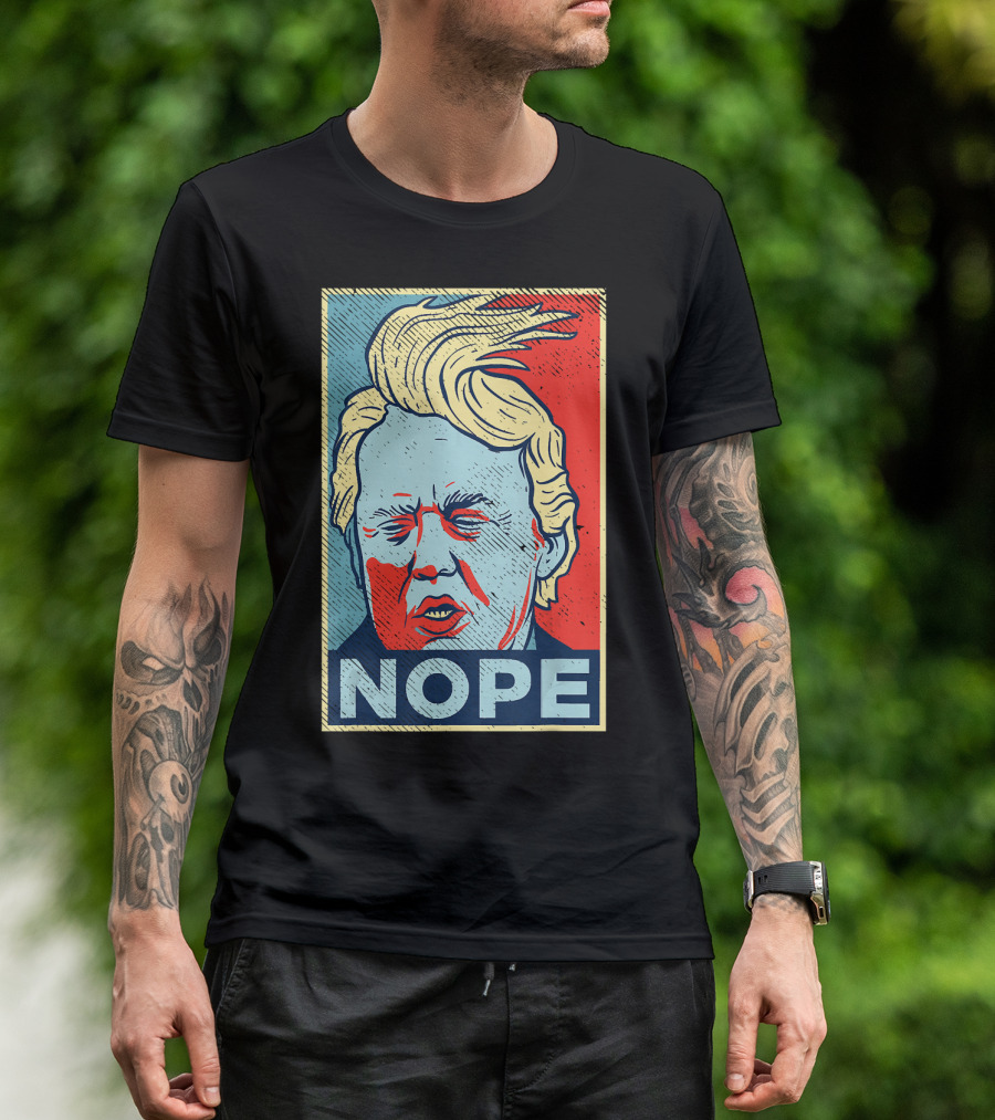 Nope Funny Donald Trump Vintage Clown Pop T-Shirt