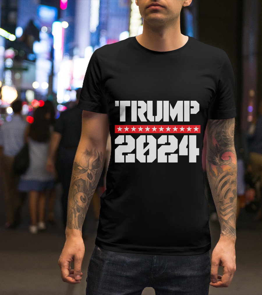TRUMP 2024 USA Flag Trump Supporter T-Shirt