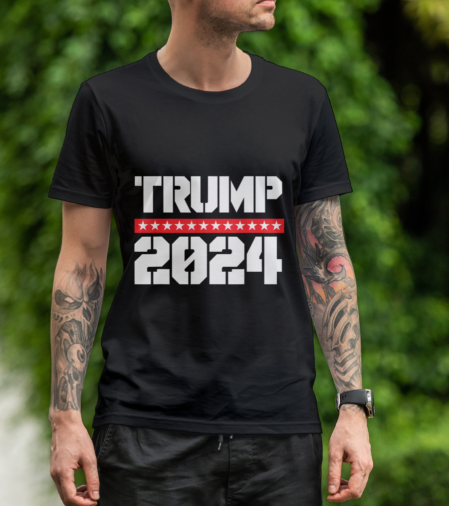 TRUMP 2024 USA Flag Trump Supporter T-Shirt