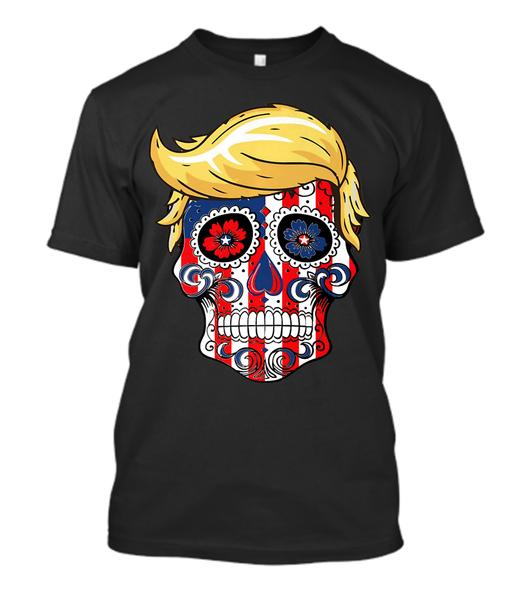 Trump Patriotic Sugar Skull T-Shirt
