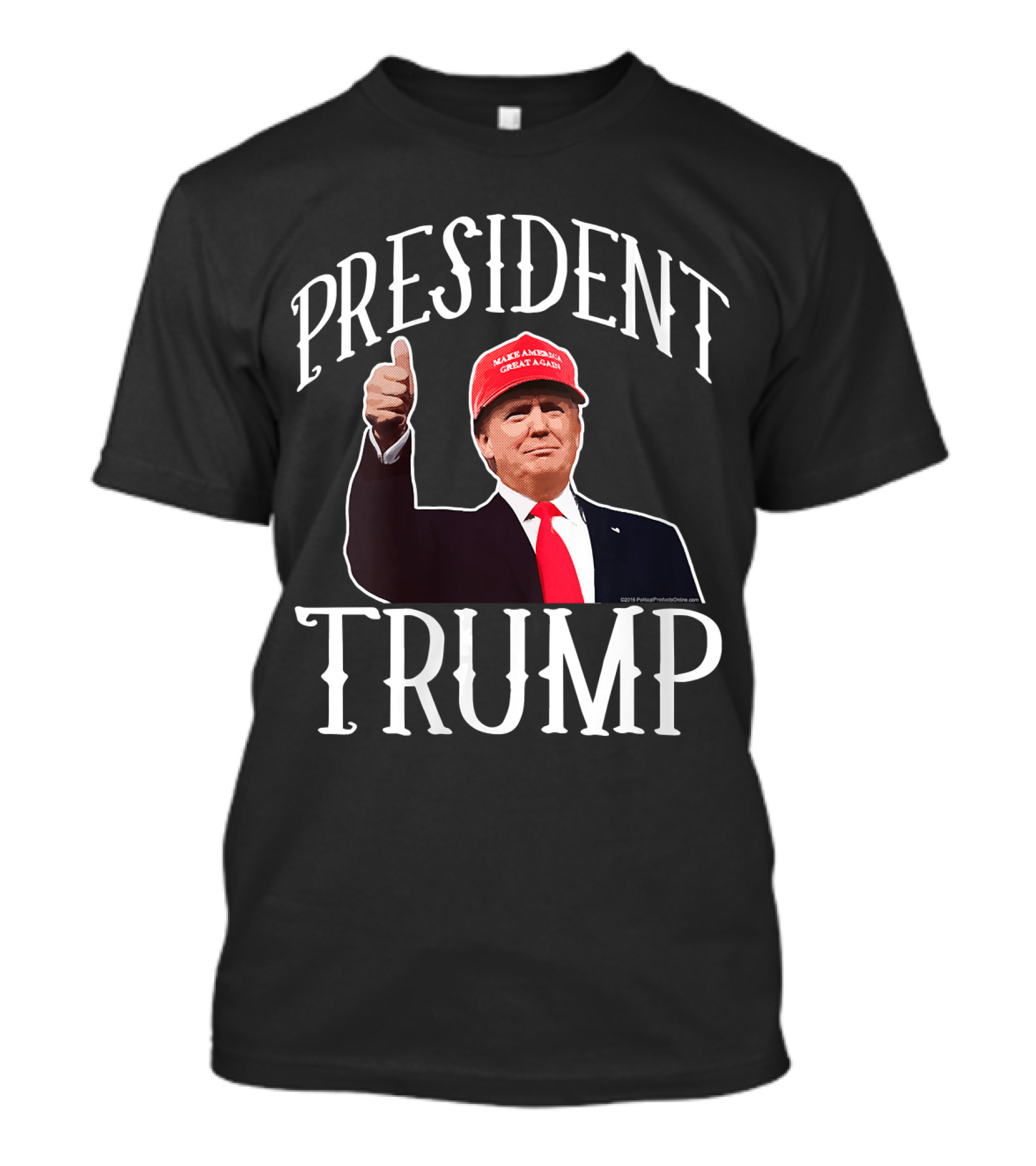 President Trump Make America Great Again Red Hat Thumbs Up T-Shirt