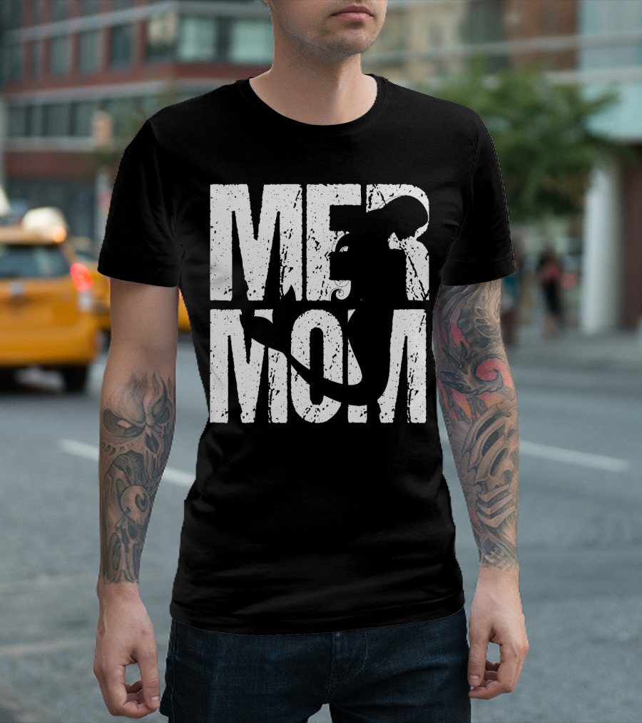 Mermom Mermaid Mom Best Mother Mama Nana T-Shirt