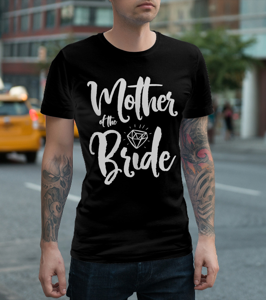 Mother Of The Bride Diamond Design Bridal Party T-Shirt