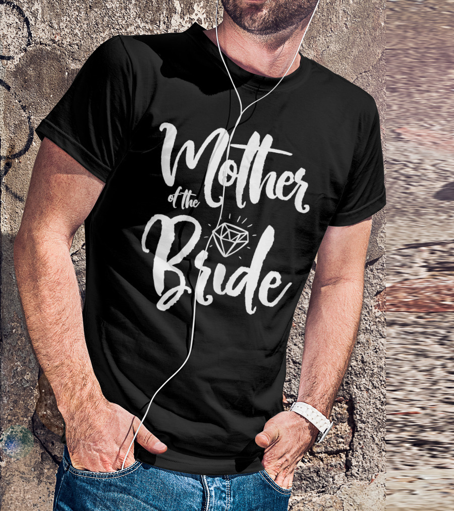 Mother Of The Bride Diamond Design Bridal Party T-Shirt