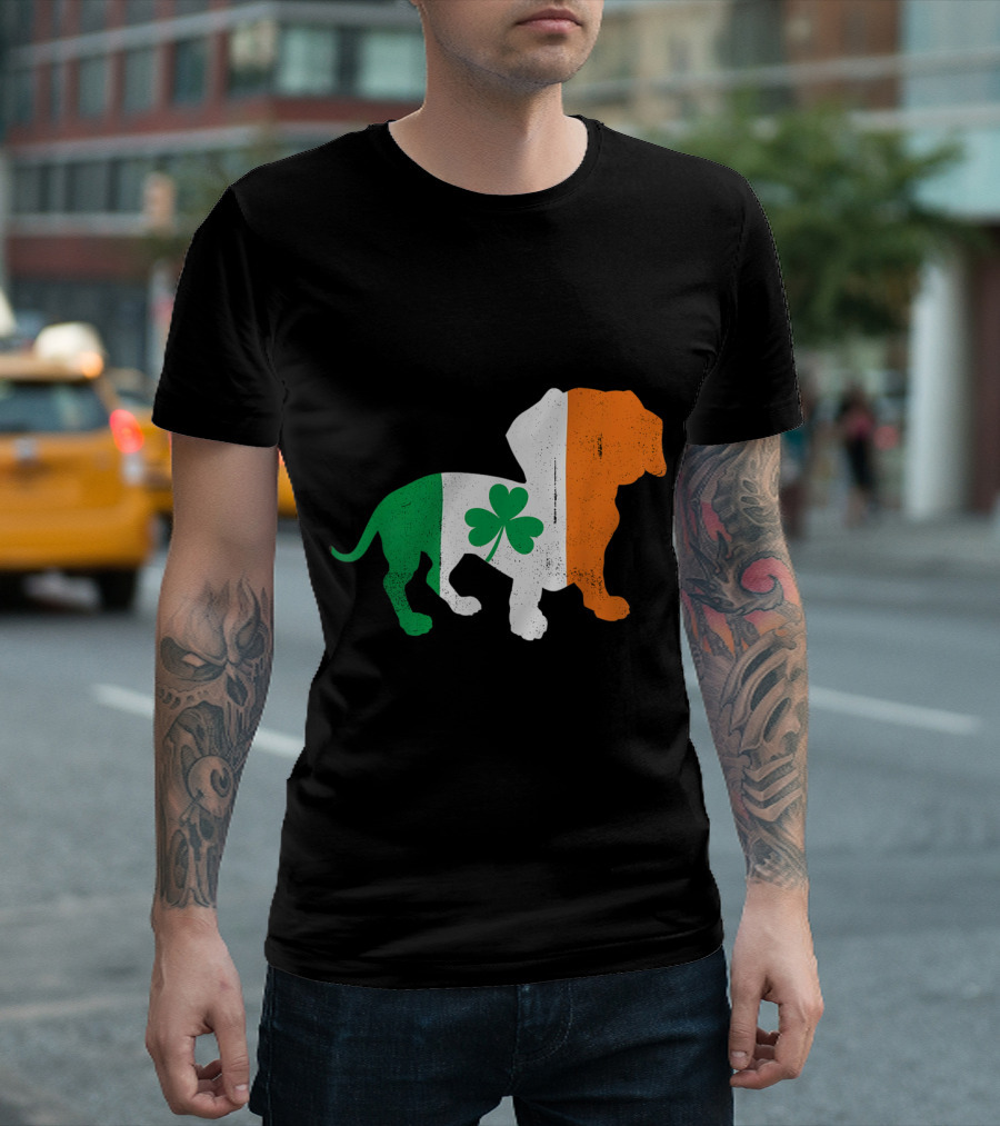 Dachshund Lover Irish Flag Clover T-Shirt