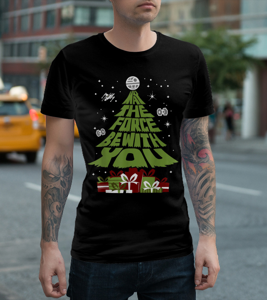 Star Wars Christmas Tree May The Force Be With You Gifts T-Shirt
