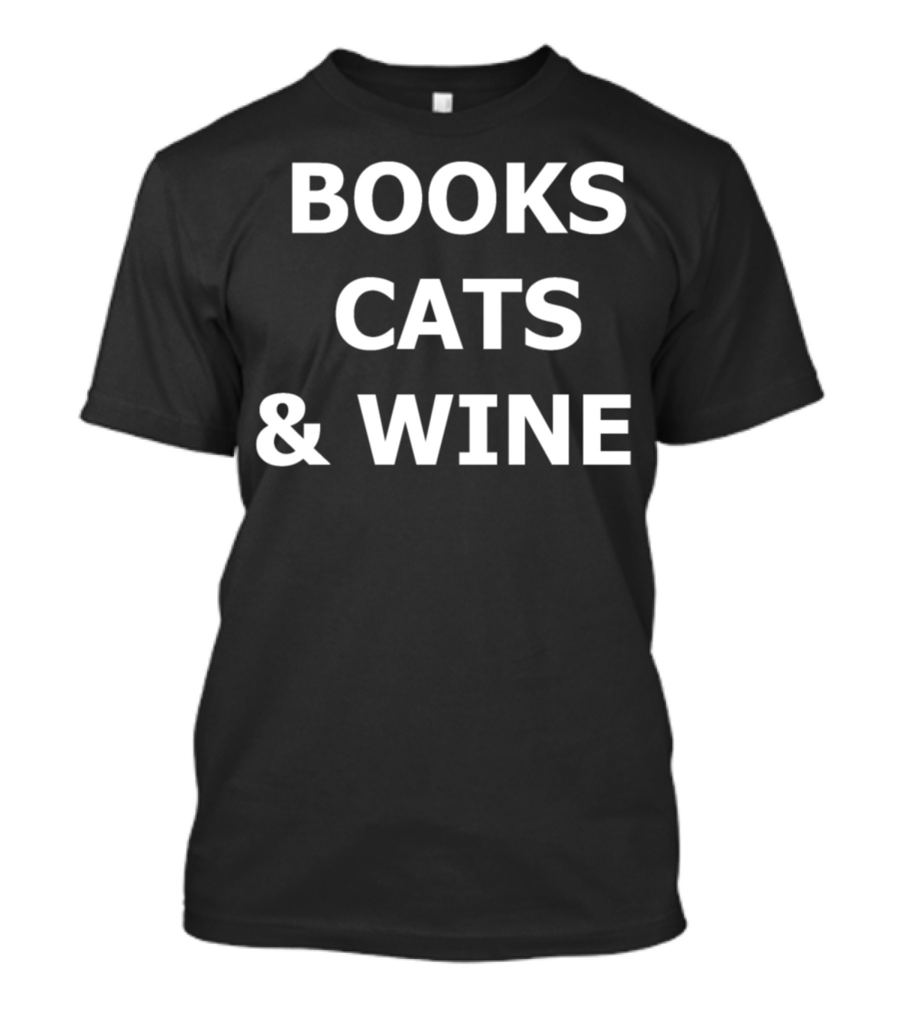 Books Cats And Wine Enthusiast Essentials T-Shirt