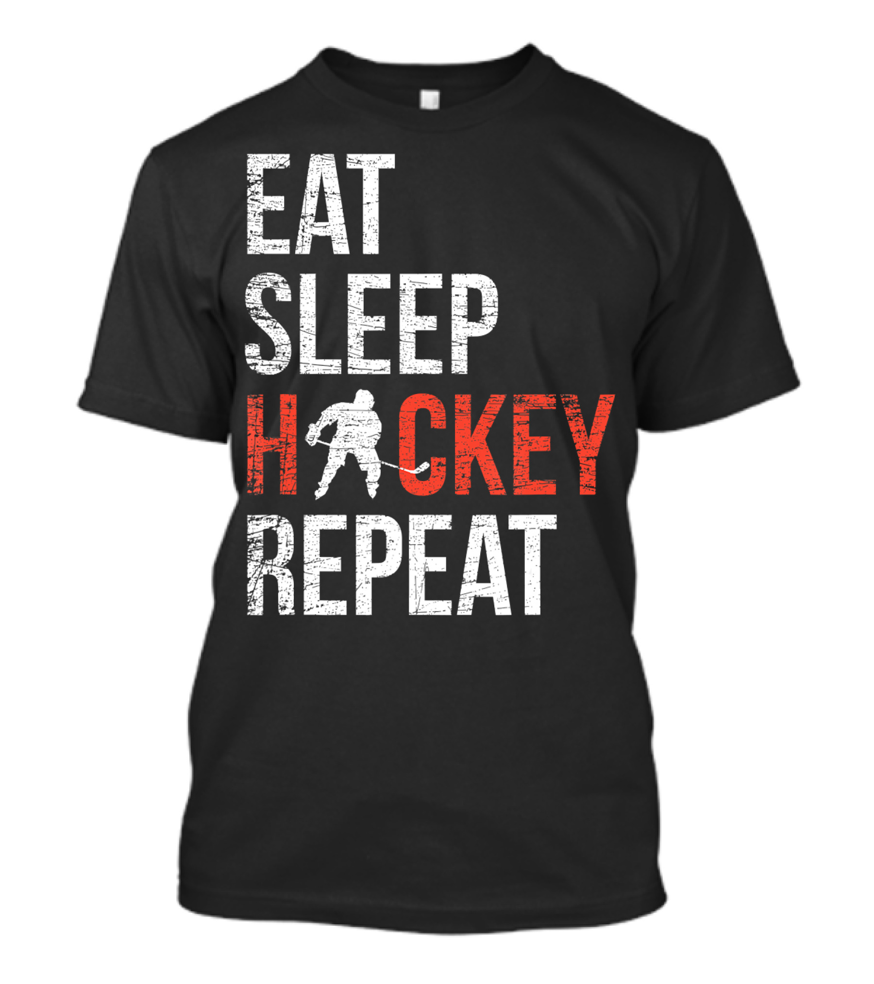 Eat Sleep Hockey Repeat Ice Skater Routine T-Shirt