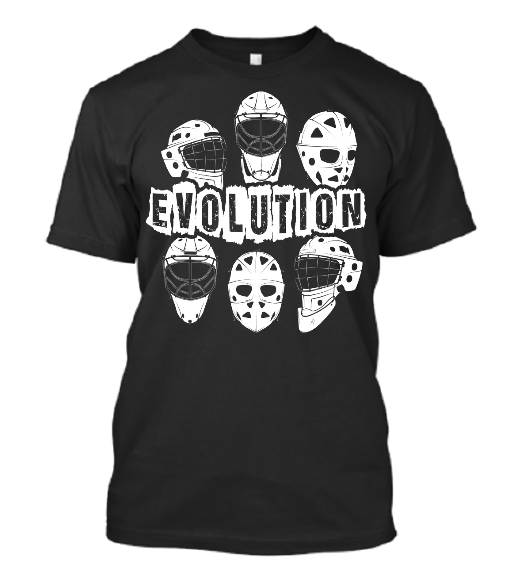 Evolution Of Goalie Mask Ice Hockey T-Shirt