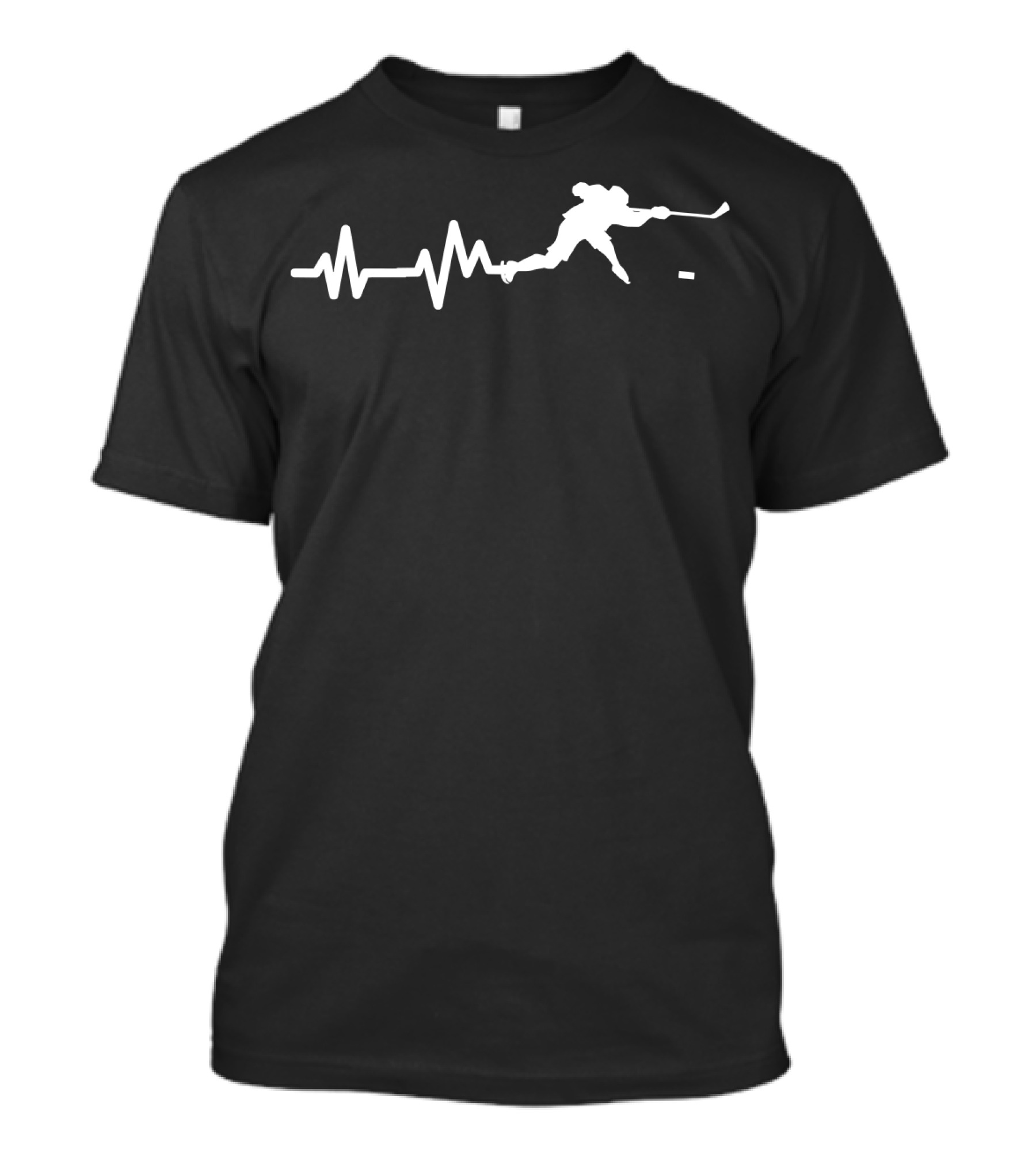 Hockey Player Heartbeat Ice Hockey T-Shirt