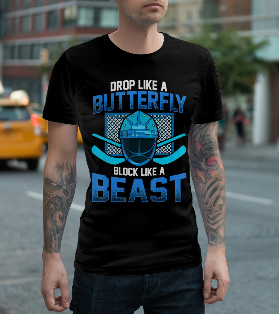 Drop Like A Butterfly Block Like A Beast T-Shirt