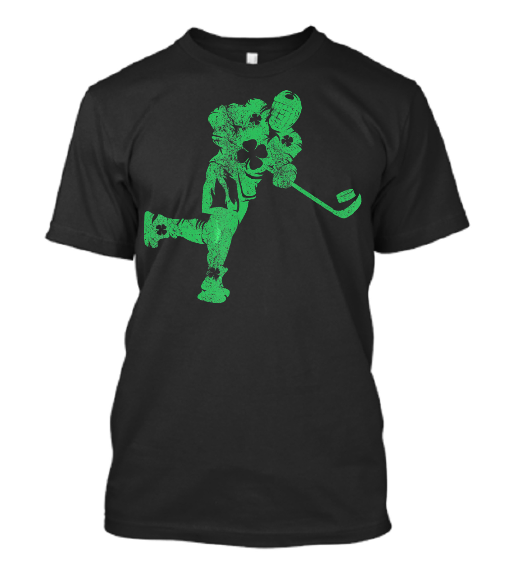 St Patricks Day Irish Hockey Boys Clover Saint T-Shirt
