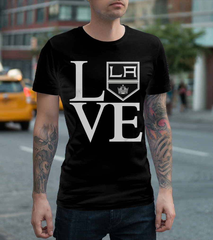 Valentine Day Love LA Kings Hockey Team Los Angeles T-Shirt