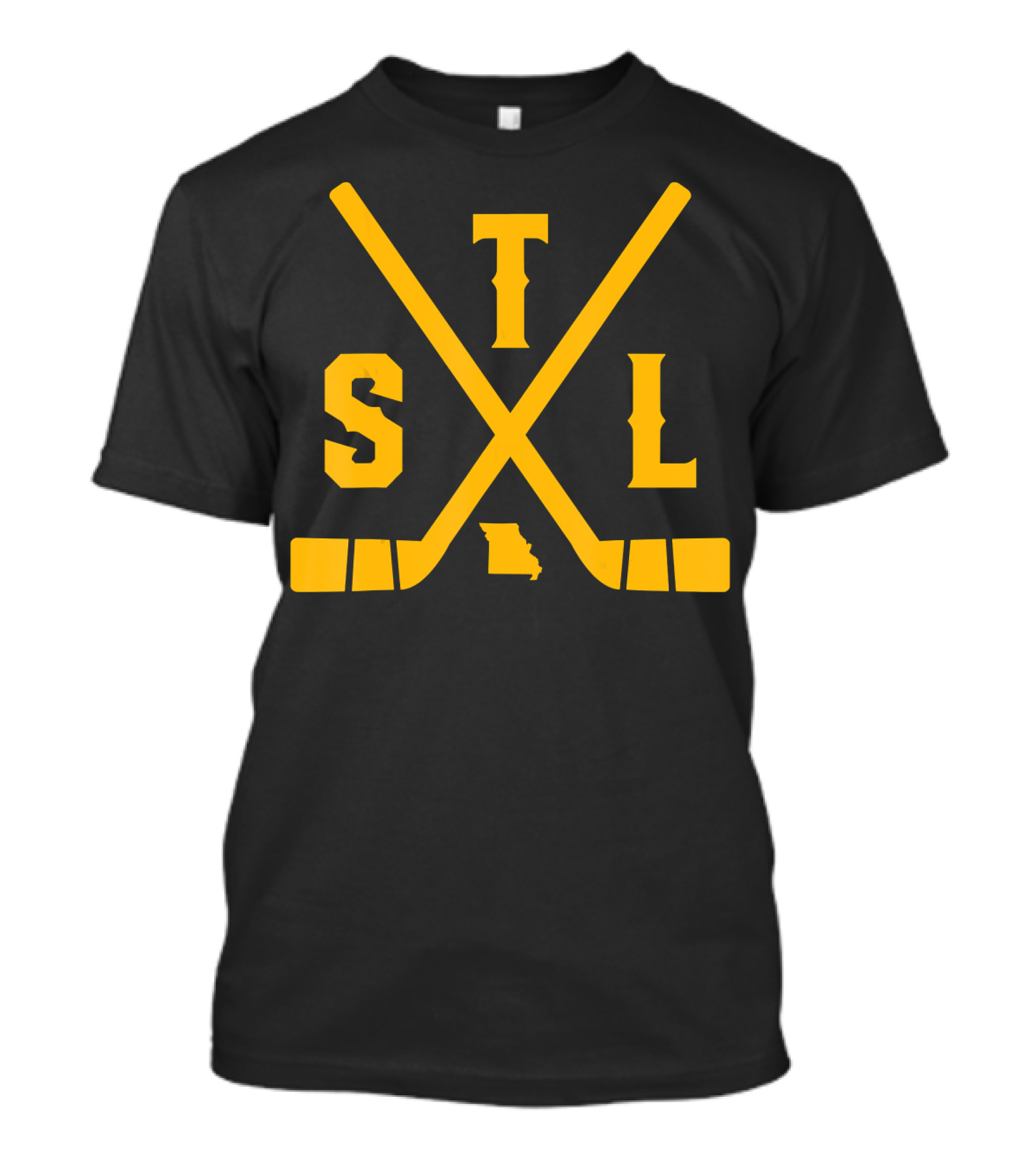 Vintage St. Louis Ice Hockey Sticks State STL Missouri T-Shirt