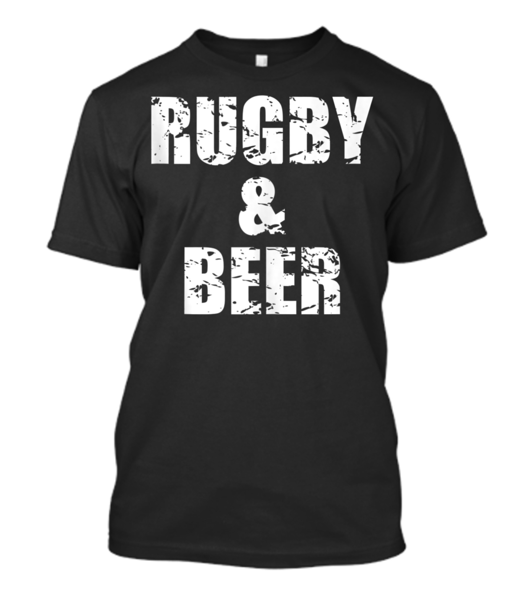 Rugby And Beer Drinking Funny Rugby Player T-Shirt